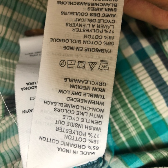 Prana Shirt XXL 2XL Green Plaid Long Sleeve button - Picture 3 of 8